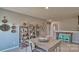 Charming bonus room features decorative shelving and a wood table with stool seating at 4025 Cramer Estates Ct, Gastonia, NC 28056