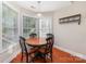 Breakfast nook with hardwood floors and natural light at 5108 Boardwalk Ct, Dallas, NC 28034