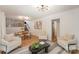 Cozy basement with a casual dining area and seating, perfect for relaxing or entertaining guests at 8025 Cliffside Dr, Charlotte, NC 28270