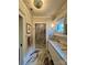 Stylish bathroom with marble floors, walk-in shower, and modern vanity at 1000 Margaret Brown St, Charlotte, NC 28202