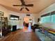 Cozy living room with a fireplace, hardwood floors, and comfortable seating, perfect for relaxation at 1000 Margaret Brown St, Charlotte, NC 28202