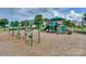 Community playground with swings, slide, and climbing structure for neighborhood recreation at 10643 Rippling Stream Nw Dr, Concord, NC 28027