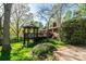 Expansive backyard showcasing a beautiful gazebo, lush greenery and a deck perfect for outdoor gatherings at 1213 10Th Street Nw Ln # 3, Hickory, NC 28601