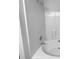 Bathroom showcasing a jetted tub, white tile walls, and modern fixtures at 1325 Crandon Dr, Charlotte, NC 28216
