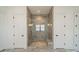 Contemporary bathroom featuring a glass-enclosed tiled shower with built-in bench seating at 139 Little Indian Loop, Mooresville, NC 28117