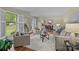 Bright living room featuring neutral-toned furniture, hardwood floors, and large windows for natural light at 1676 Partridge Cir, Lancaster, SC 29720