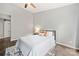 Comfortable bedroom featuring hardwood floors, a ceiling fan, and a neutral color scheme at 181 Riverview Ter, Clover, SC 29710
