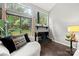 Comfortable seating and a fireplace highlight this light and bright living room at 181 Riverview Ter, Clover, SC 29710