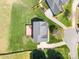 Aerial view of a home showcasing its backyard, deck, and neighborhood layout at 2003 Ptarmigan Ct, Waxhaw, NC 28173