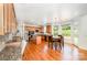 Spacious kitchen with hardwood floors, a center island, stainless steel appliances, and a breakfast nook at 2003 Ptarmigan Ct, Waxhaw, NC 28173