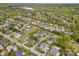 High angle view of a neighborhood showcasing houses, lawns, and trees at 2003 Ptarmigan Ct, Waxhaw, NC 28173