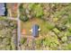 Aerial shot of home with a backyard deck at 2895 Sweeping Pine Ln, Denver, NC 28037