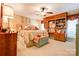 Spacious bedroom featuring a ceiling fan, built-in shelving and cabinet space and neutral decor at 316 Country Club Acres None, Shelby, NC 28150