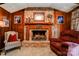 Charming living room showcasing a stone fireplace and traditional decor at 316 Country Club Acres None, Shelby, NC 28150