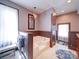 Stylish bathroom with a soaking tub, accent lighting, and neutral color scheme at 3241 Long Shoals Rd, Lincolnton, NC 28092