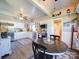 Well-lit kitchen with stainless steel appliances, a round table, and stylish decor at 3241 Long Shoals Rd, Lincolnton, NC 28092