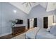 Stylish bedroom with a dresser and decorative wall paneling at 4071 Poplar Ridge Dr, Fort Mill, SC 29715