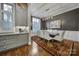Elegant dining room boasts sophisticated lighting, modern decor, and a spacious layout for formal gatherings at 4071 Poplar Ridge Dr, Fort Mill, SC 29715