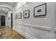 Hallway with decorative molding and hardwood floors at 4071 Poplar Ridge Dr, Fort Mill, SC 29715