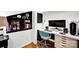 View of home office workstation area featuring modern computer setup and stylish decor at 4937 Broken Saddle Ln, Charlotte, NC 28226