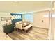 Stylish dining room featuring a modern table set, chic decor, and lots of natural light at 5861 Camp Sw Ct, Concord, NC 28025