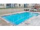 Up close view of the community pool with clean, clear water at 7108 Brookview Ln, Sherrills Ford, NC 28673