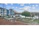 Beautiful community view with lake access and seating areas at 7108 Brookview Ln, Sherrills Ford, NC 28673