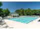 Community pool with multiple lanes and a poolside building at 9008 Skipaway Dr, Waxhaw, NC 28173