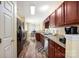 Spacious kitchen with stainless steel appliances, a breakfast nook, and hardwood flooring at 121 Talbert Town Loop, Mooresville, NC 28117