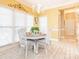 Breakfast nook featuring a chandelier and lots of natural light at 126 Pointer Se Ct, Concord, NC 28025