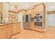 Kitchen featuring stainless steel appliances and light wood cabinets at 1427 Doe Ridge Ln, Fort Mill, SC 29715