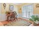 Office with hardwood floors, neutral walls, a large window, and a desk with an ornate chair at 1427 Doe Ridge Ln, Fort Mill, SC 29715