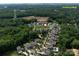 Nice aerial view of homes in Davidson College neighborhood with lawns and mature trees at 1550 Matthew Mcclure Cir, Davidson, NC 28036