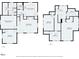 Detailed floor plan showcasing the layout of the bedrooms, bathrooms, living areas, and eat-in kitchen at 166 Franklin Nw Ave, Concord, NC 28025