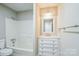 Bathroom with vanity, drawers, tub/shower, and updated fixtures at 2371 Lazy Oak Dr, Lancaster, SC 29720