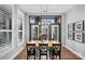 Bright dining room with natural lighting and a modern light fixture at 2401 Euclid Ave, Charlotte, NC 28203