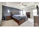 Spacious bedroom with tray ceiling, recessed lights, and large windows at 4013 Highgate Ln # 2B-78, Lancaster, SC 29720