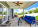 Enjoy the backyard view from this cozy, covered patio with ample seating at 4013 Highgate Ln # 2B-78, Lancaster, SC 29720