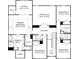 Detailed floor plan showcasing layout of primary bedroom, bedrooms, and flex areas on second floor at 408 Balboa St, Matthews, NC 28104