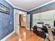 Office with hardwood floors and natural light at 7012 Chadwyck Farms Dr, Charlotte, NC 28226