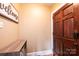 Foyer with dark door and light walls at 713 8Th Street Nw Dr, Hickory, NC 28601