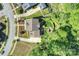 Gorgeous aerial view of the home and its manicured lawn and gardens, in a well-kept neighborhood at 727 Bluff Loop Rd, Rock Hill, SC 29730