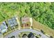 A stunning aerial view of a home and its surroundings in a lovely neighborhood at 727 Bluff Loop Rd, Rock Hill, SC 29730