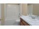 Clean bathroom with a tub/shower combo, toilet, and a vanity with a sink at 921 Snow Prince Ln, York, SC 29745