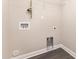 New laundry room with connections and space for washer and dryer installation at 115 Frances St, Salisbury, NC 28147