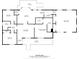 Layout of home with kitchen, bedrooms, living room, dining area, deck, porch, and bathrooms at 139 Fort Dobbs Rd, Statesville, NC 28625