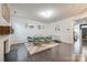 Bright dining room features elegant décor, modern lighting, and seamless access to the entry at 14905 Skyscape Dr, Huntersville, NC 28078
