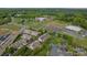 A beautiful view of townhomes near a school, green fields and manicured lawns at 2001 Cramer Place Ct, Cramerton, NC 28032
