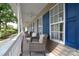 Inviting front porch with comfortable seating and charming blue shutters at 216 Dewars Dr, Rock Hill, SC 29730
