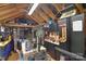 Organized shed interior equipped with tools, workbenches, and storage solutions at 216 Dewars Dr, Rock Hill, SC 29730